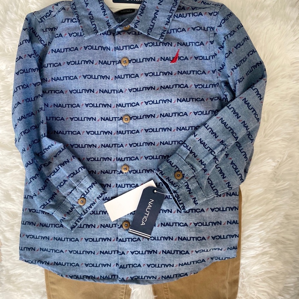 Brand New Boys 4T Nautica 2PC Outfit